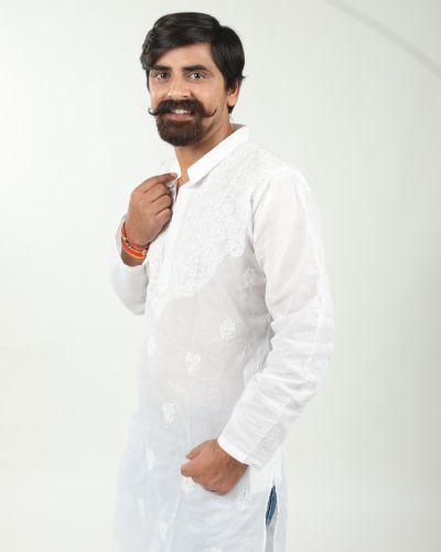 Designer Gents Cotton Kurta - Image 3