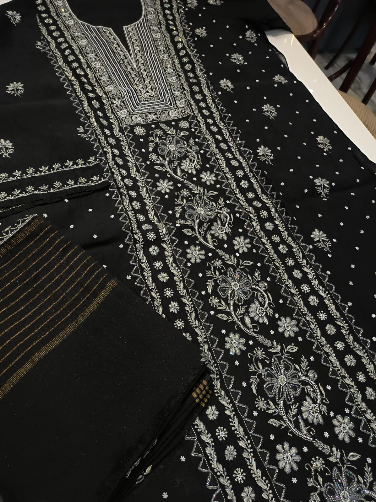 Designer Mul Chanderi unstitched